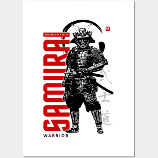 SAMURAI - BUSHIDO CODE WARRIOR Posters and Art